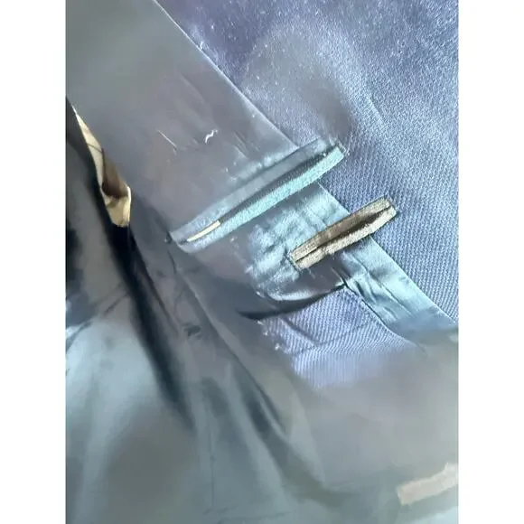 Lauren Ralph Lauren Mens Navy Blazer 42R Gold Crest Buttons Classic Sport Coat - Picture 6 of 7